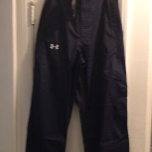MensUnderArmour nylon waterproof track pants NBlue